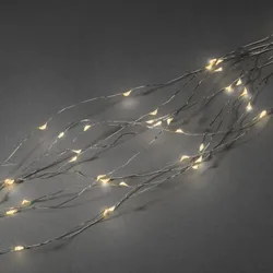 Konstsmide Weihnachtsbeleuchtung  LED Tropfenlametta 10 Stränge à 20Dioden