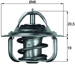 Mahle Thermostat, Kühlmittel Tx583d