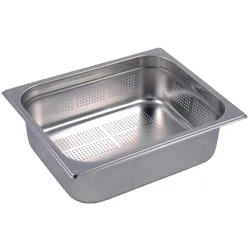 Gastro M Edelstahl GN-Behälter 100mm GN1/2 gelocht