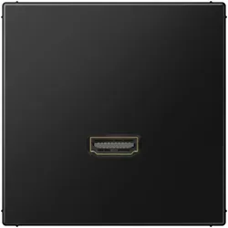 Jung MALS1112SWM HDMI, Thermoplast lackiert, Serie LS, graphitschwarz matt MA LS 1112 SWM