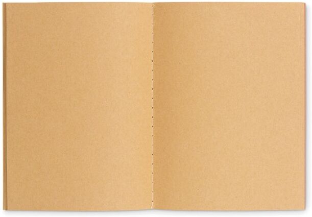 Carnet personnalisé A6 en carton MINI PAPER BOOK beige