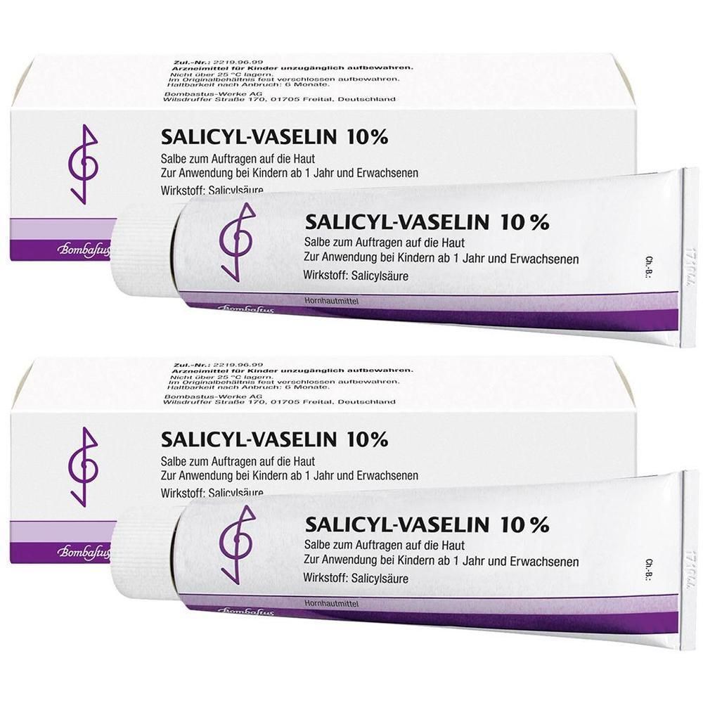 Salicyl Vaselin 10% Salbe 2x 2x100 ml