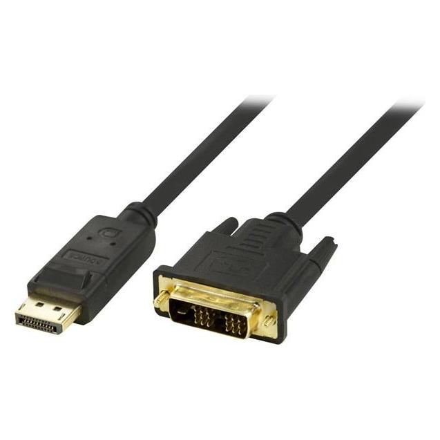 Deltaco DP-2010 Serien-Kabel Schwarz 1 m 20-pin ha 24-pin ha (1 m) (DP-2010)
