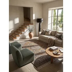 Flachgewebe-Teppich Orient Natur 160 x 230 cm - BERMEO   Kadima Design