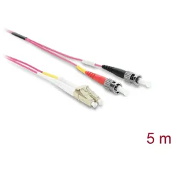 DELOCK Kabel LWL LC > ST Multimode OM4 5m