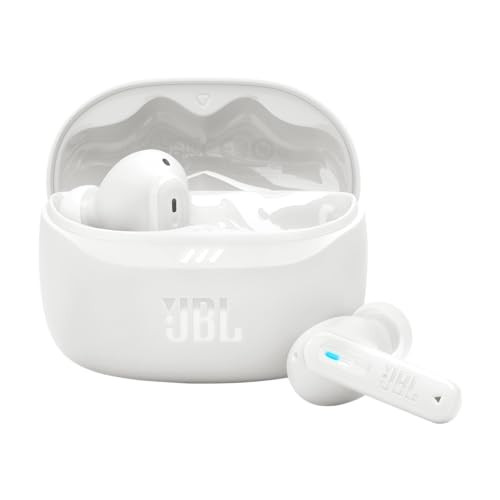 JBL Tune Beam 2 draadloze Bluetooth in-ear oordopjes met noise cancelling, wit