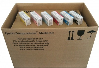 Epson Discproducer JVC WaterShield-Medienkit, DVD x 900 + Tintenset, DVD-R, 120 mm, Druckbar, 1 Stück(e)
