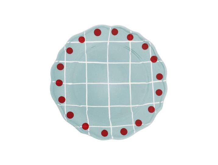 Bitossi Home - Assiette Quadri - Bleu - Porcelaine