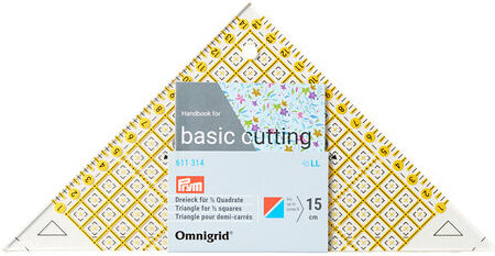 Prym Rollschneider-Lineal "Dreieck", in cm-Einheit, Größe: 12,5 x 24 cm