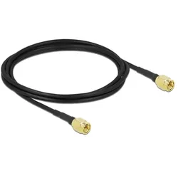 DeLOCK Antennenkabel SMA Stecker zu SMA Stecker LMR/CFD100 2 m low loss