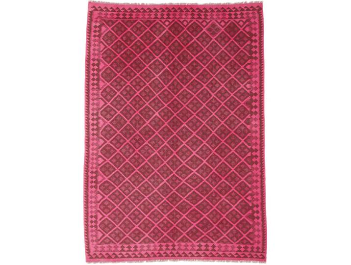 Kelim Afghan Chromatic Teppich 213x301 Handgewebt Orientteppich Wolle