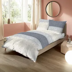 Kaeppel Biber Bettwäsche Nordic taube 140x200 cm + 70x90 cm - blau