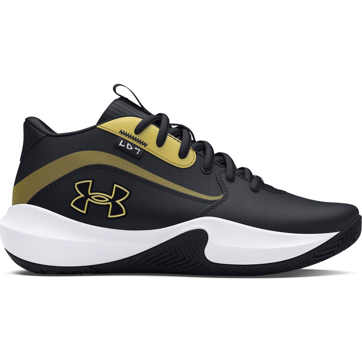 Under Armour GS Lockdown 7 black metallic gold (001) 4 3028513-001-4