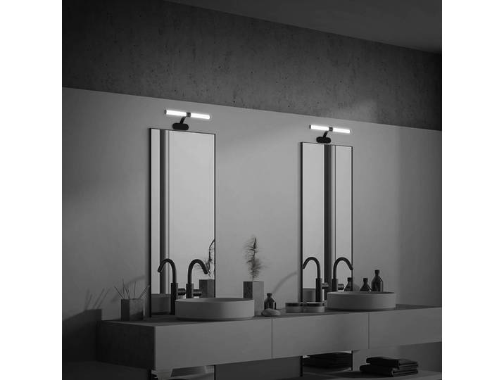 Briloner Wandlampe Runt, schwarz, für Badezimmer, Kunststoff, Modern, Wandleuchte, Wandlampe Bad