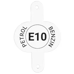 BW® Clip für Kraftstoffkenneichnung für Kraftstoffkanister Metall Benzinkanister 1 Stk. Benzin E10 - Made in Europe