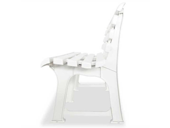 CONFORTHA®Banc de jardin 145 5 cm Plastique Blanc - Mobilier de jardin (5101)