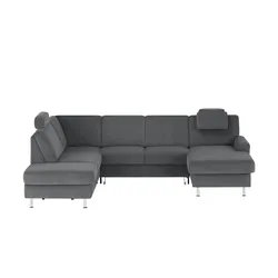 meinSofa Wohnlandschaft Mit verschiedenen Funktionen verfügbar Jana , grau , Maße (cm): B: 309 H: 87 T: 235.0