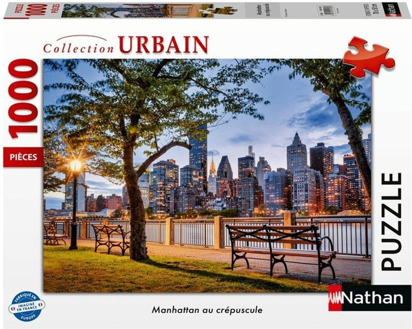 Ravensburger Puzzel Manhattan bij zonsondergang, 1000 stukjes