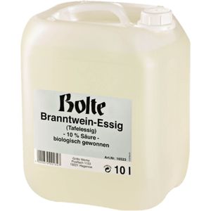 Bolte Tafelessig aus Branntwein, 10% Säure, im Kanister, 10 Liter