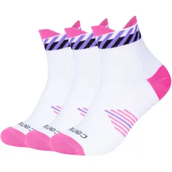 3er Pack camano Performance Quarter Trainingssocken 0420 - knockout pink 39-42