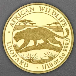 Goldmünze 1/10oz "Leopard" 2026 African Wildlife (Somalia)