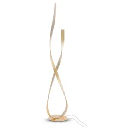 Paul Neuhaus LED-Stehlampe Linda Alu, Eisen, Stahl & Metall Gold