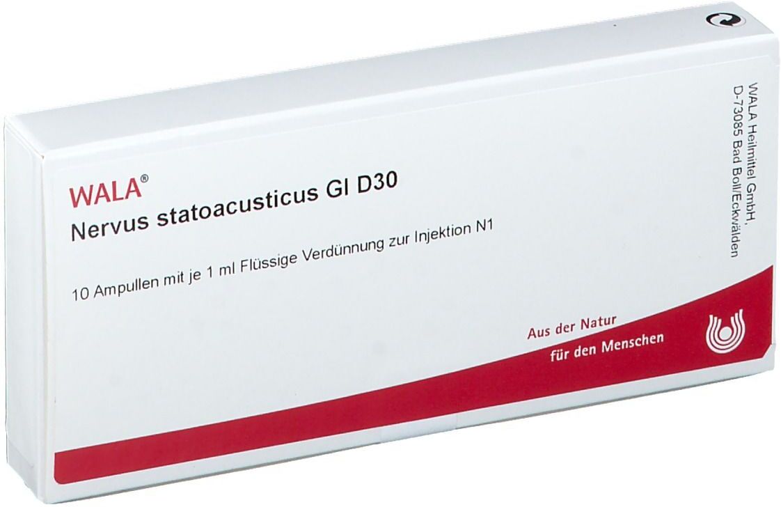 WALA Nervus Statoacusticus GL D 30 Ampullen 10x1 ml