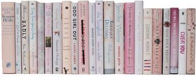 Booth & Williams Decorative Books - Blush Dust Jacket Books - Pink Books By The Foot