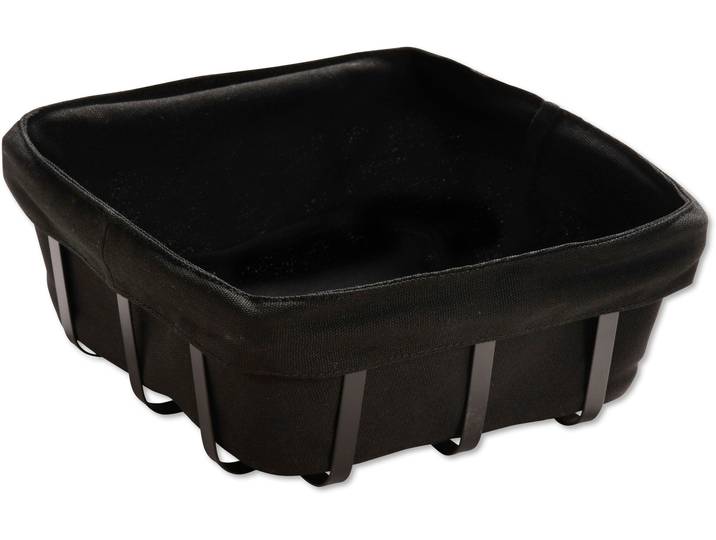 Brotkorb KESPER Obstkorb , schwarz, B:22cm H:9cm L:22cm, Metall, Lebensmittelaufbewahrungsbehälter, Brotkorb, hygienisch und lebensmittelgeeignet