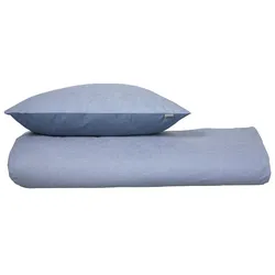 Schiesser Bettwäscheset Silva - Renforcé - 2-teilig - 135 x 200 cm - Blau