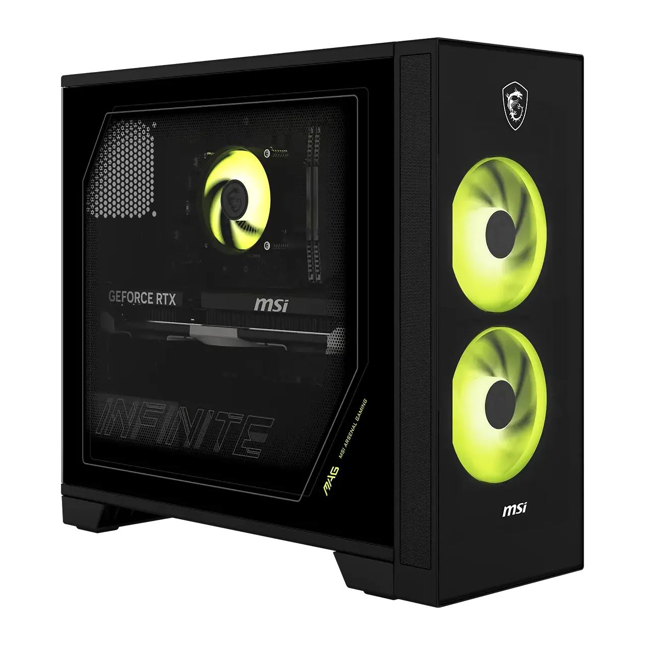 MSI MAG Infinite S AI 2NVM7-002AT (schwarz/transparent, Windows 11 Home)