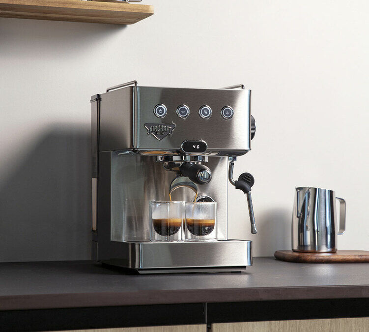 Aircraft Espresso Aircraft - Siebträgermaschine Cirrus Af850 - 1350 W - MaxiCoffee 2 Jahre Garantie