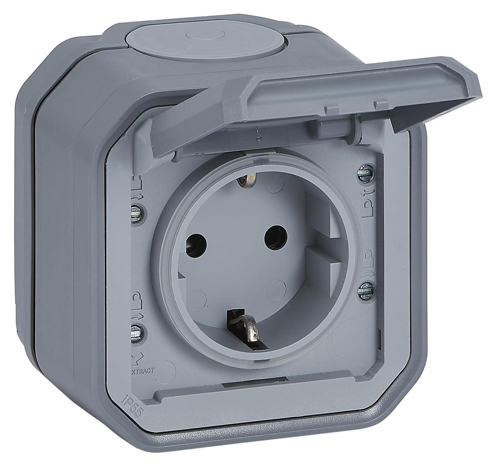 Legrand Plexo Schuko stopcontacten