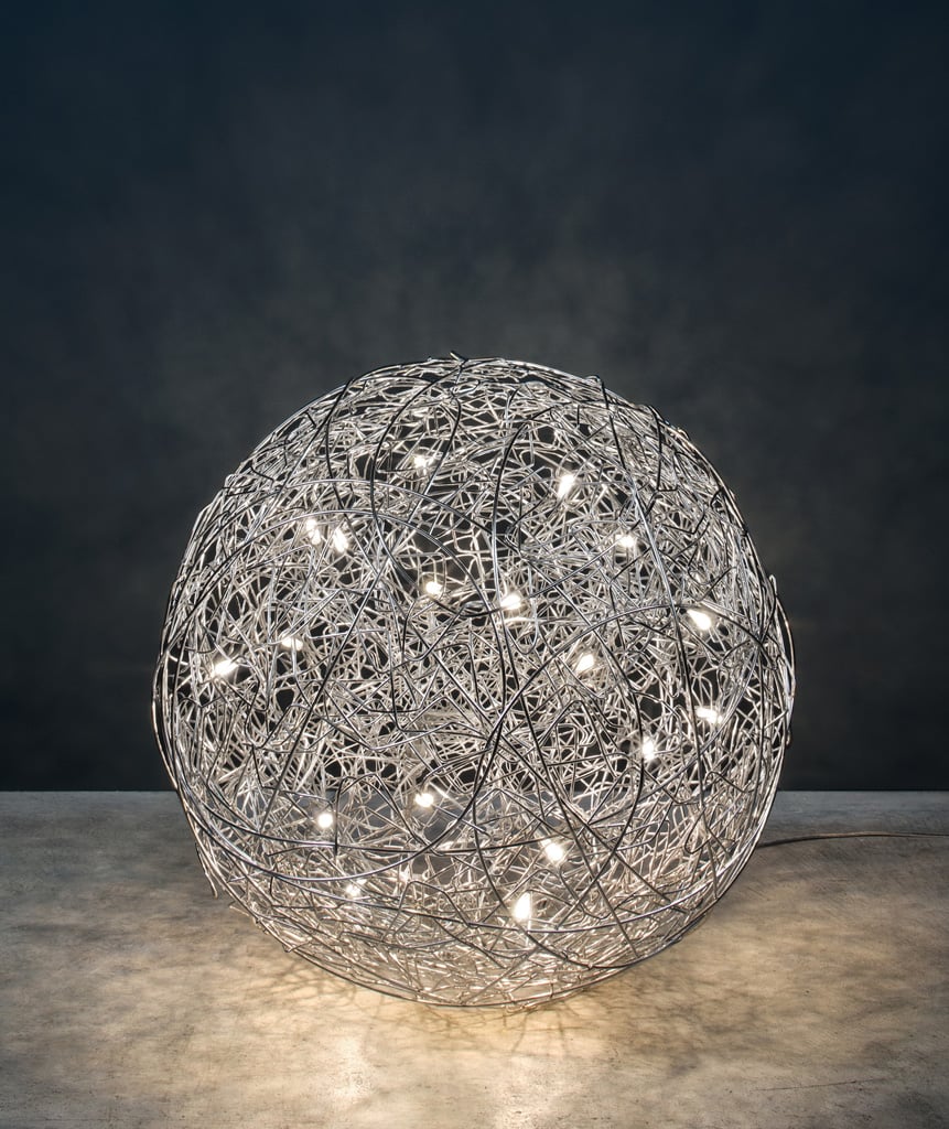 Catellani & Smith Fil De Fer F Bodenleuchte (Ø 30cm, aluminium) Ø 30cm | aluminium F3L