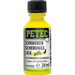 PETEC Schraubensicherungslack 20ml gelb