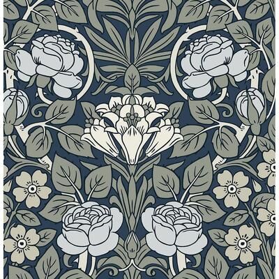 NextWall Vintage Rose Peel and Stick Wallpaper