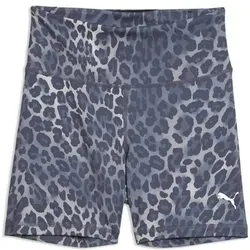 Puma Damen Freizeit / Mode Sommer GJ Shorts Shorts Da W TAD Essential Spotted Haze Short Tight - HW 5, Größe M in Grau Grau