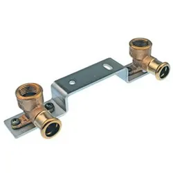 Logafix Rotguss Deckenwinkel doppelt i/i 12xRp3/8 M-Kontur