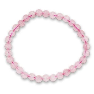 Rosenquarz Edelsteinarmband 6mm, J749-09