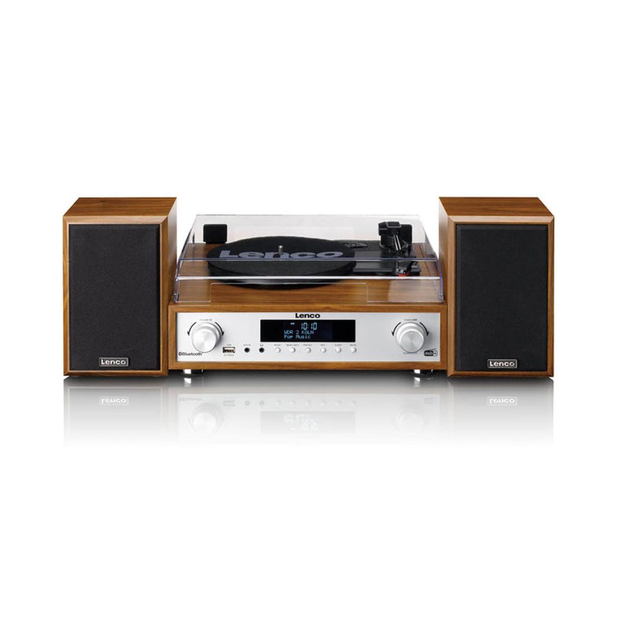 Lenco MC-160WD (Bluetooth, Plattenspieler, 2x 10 W) (MC-160WD)