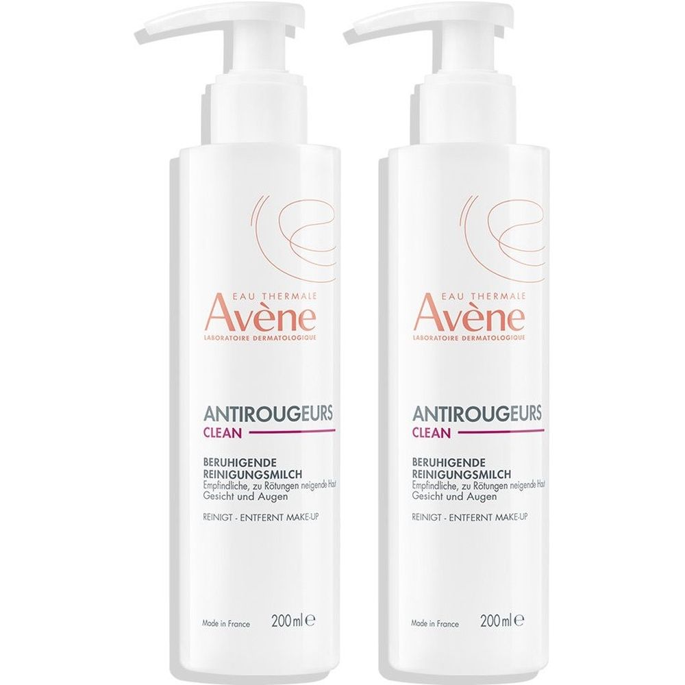 Avene Antiroug Reinigung x2 2x200 ml Milch