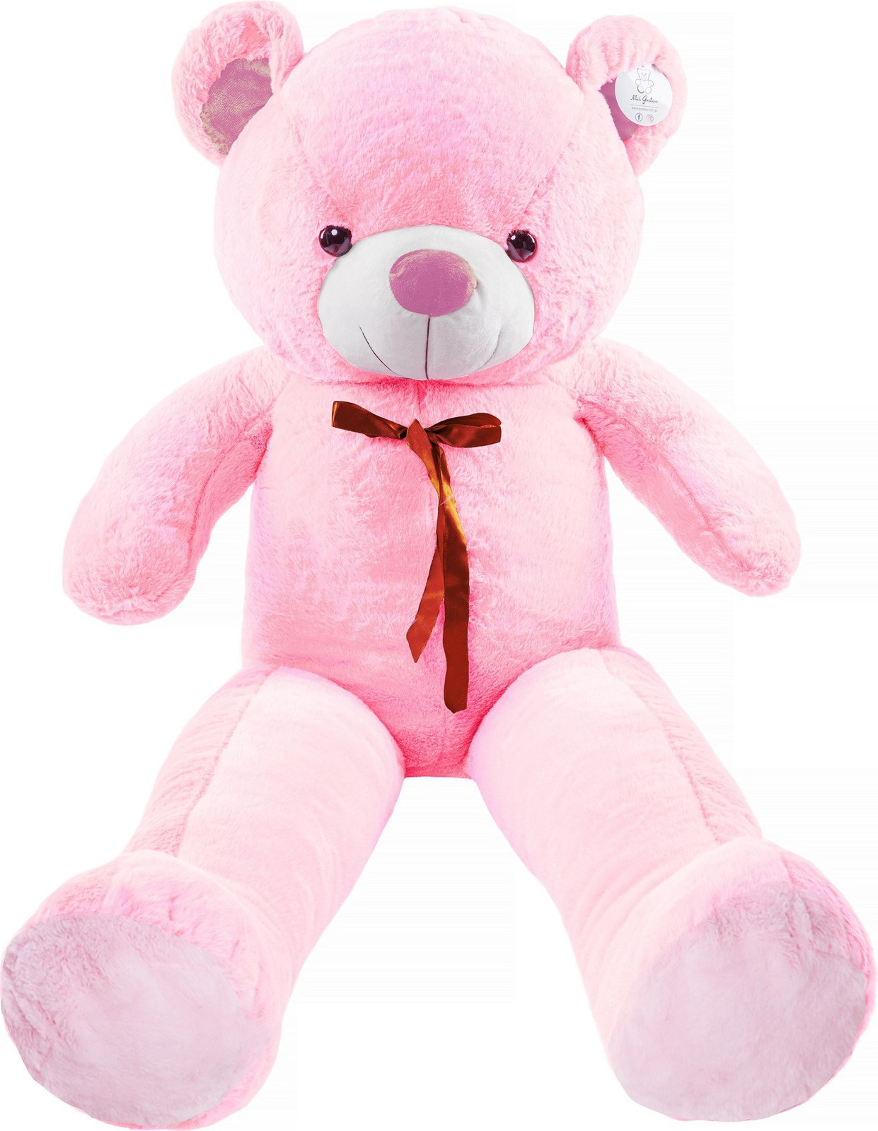 Teddy Valor Poef, 90 cm - Roze
