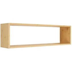 Wandregal Ember Holz Grün Bambus