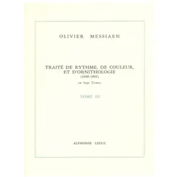Traité de rythme de couleur et d/'ornithologie vol.3, Fachbücher von Olivier Messiaen