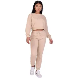 Project X Paris, Damen, Sporthose, basic-jogginganzug für damen mit gummizug (XS), Beige