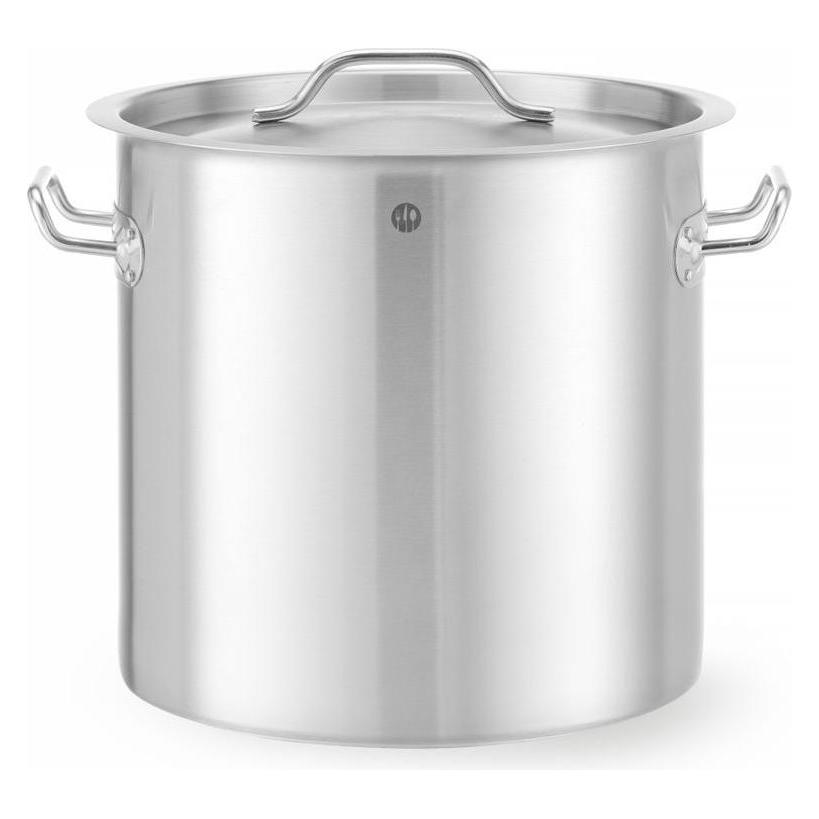 Hendi Bratentopf mit Deckel 36 l 360x360 mm Budget Line (Bräter + Schmortopf, Kochtopf, Edelstahl, 36 x 42 cm) (834404)