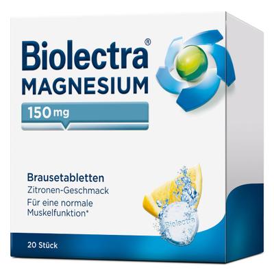 Biolectra Magnesium 150 mg Zitrone Brausetabletten 20 St