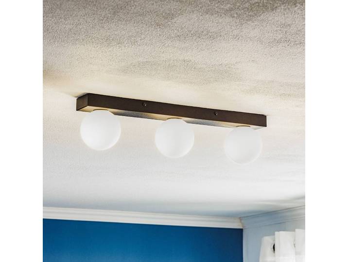 Plafondlamp Mini, dimbaar, zwart, Badkamer, Glas, Modern, Plafondlamp badkamer