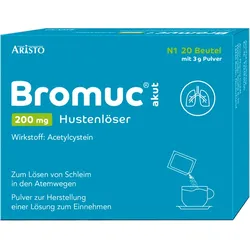 Bromuc akut 200mg Hustenlöser 20 St Pulver zur Herstellung einer Lösung zum Einnehmen