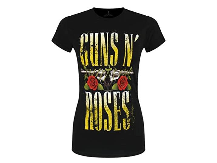 T-Shirt # S Black Femmina # Big Guns